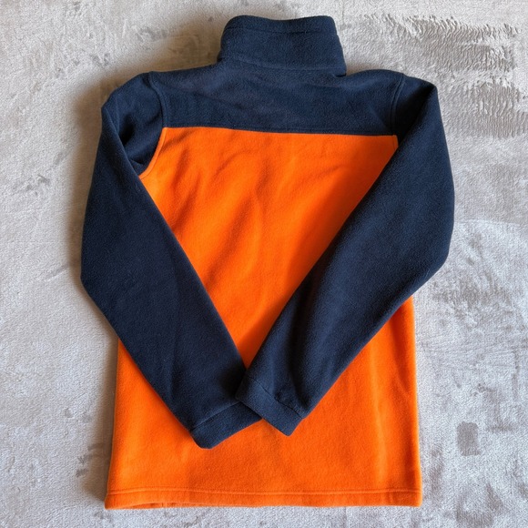 Columbia Kids XL 18-20 Fleece Jacket Orange Navy Blue Full Zip XB1107 1720841 - Picture 6 of 9